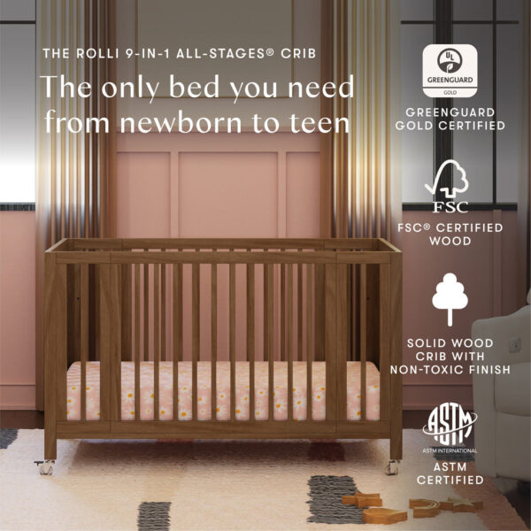Xetch 9-in-1 Convertible Crib – Bassinet & Toddler Bed All-Stages Sleep Solution - Image 76