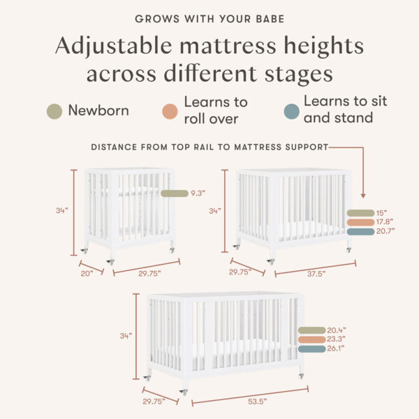 Xetch 9-in-1 Convertible Crib – Bassinet & Toddler Bed All-Stages Sleep Solution - Image 60